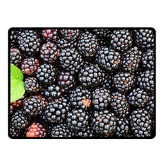 Blackberries Background Black Dark Fleece Blanket (small) by Amaryn4rt