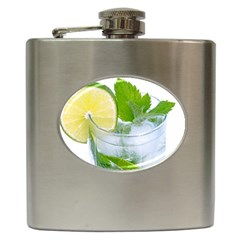 Cold Drink Lime Drink Cocktail Hip Flask (6 Oz) by Amaryn4rt