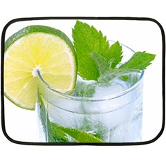 Cold Drink Lime Drink Cocktail Double Sided Fleece Blanket (mini)  by Amaryn4rt