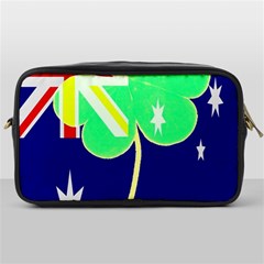 Irish Australian Australia Ireland Shamrock Funny St Patrick Flag Toiletries Bags by yoursparklingshop