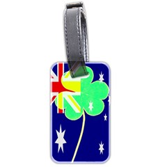 Irish Australian Australia Ireland Shamrock Funny St Patrick Flag Luggage Tags (two Sides) by yoursparklingshop