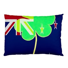 Irishshamrock New Zealand Ireland Funny St Patrick Flag Pillow Case by yoursparklingshop