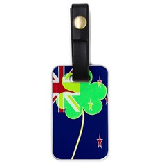 Irishshamrock New Zealand Ireland Funny St Patrick Flag Luggage Tags (one Side)  by yoursparklingshop