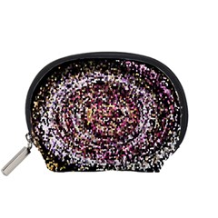 Mosaic Colorful Abstract Circular Accessory Pouches (small)  by Amaryn4rt