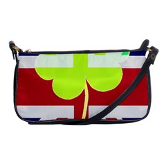 Irish British Shamrock United Kingdom Ireland Funny St  Patrick Flag Shoulder Clutch Bags by yoursparklingshop