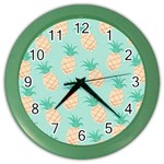 Pineapple Color Wall Clocks Front