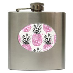 Pink Pineapple Hip Flask (6 Oz) by Brittlevirginclothing