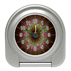 Julian Star Star Fun Green Violet Travel Alarm Clocks by Amaryn4rt