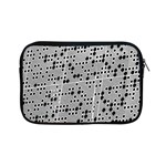 Metal Background Round Holes Apple iPad Mini Zipper Cases Front