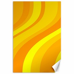 Orange Yellow Background Canvas 24  X 36  by Amaryn4rt