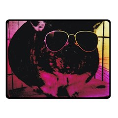 Maggie Chinchillin Version 2 Double Sided Fleece Blanket (small) 