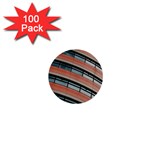 Architecture Building Glass Pattern 1  Mini Buttons (100 pack)  Front