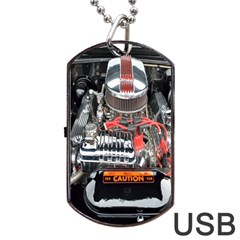 Car Engine Dog Tag Usb Flash (one Side) by Nexatart