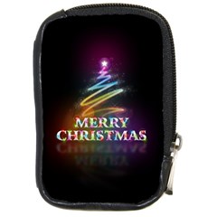 Merry Christmas Abstract Compact Camera Cases by Nexatart