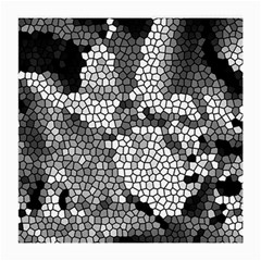 Mosaic Stones Glass Pattern Medium Glasses Cloth (2-side) by Nexatart