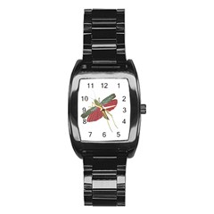 Grasshopper Insect Animal Isolated Stainless Steel Barrel Watch by Nexatart