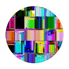 Glitch Art Abstract Ornament (round) by Nexatart