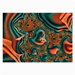 Painted Fractal Large Glasses Cloth (2-side) by Fractalworld