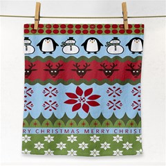 Ugly Christmas Xmas Face Towel by Nexatart