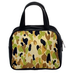 Army Camouflage Pattern Classic Handbags (2 Sides) by Nexatart