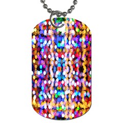 Bokeh Abstract Background Blur Dog Tag (one Side) by Nexatart