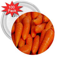 Carrots Vegetables Market 3  Buttons (100 Pack)  by Nexatart