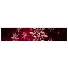 Christmas Snowflake Ice Crystal Flano Scarf (small) by Nexatart