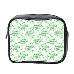 Saint Patrick Motif Pattern Mini Toiletries Bag 2-side by dflcprints