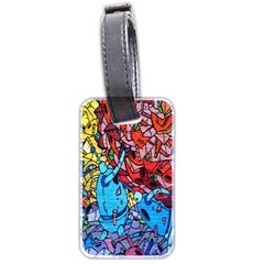 Colorful Graffiti Art Luggage Tags (two Sides) by Nexatart