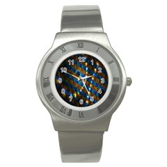 Fractal Art Digital Art Stainless Steel Watch by Nexatart