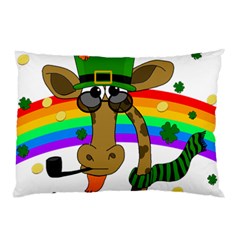 Irish Giraffe Pillow Case by Valentinaart