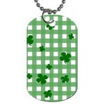 Clover pattern Dog Tag (One Side) Front