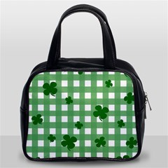 Clover Pattern Classic Handbags (2 Sides) by Valentinaart