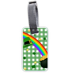 St  Patrick s Day Rainbow Luggage Tags (one Side)  by Valentinaart