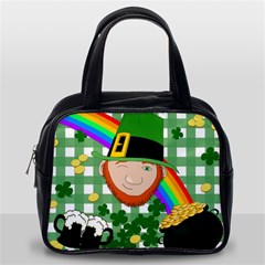 Lucky Irish Classic Handbags (one Side) by Valentinaart