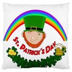 St  Patrick Standard Flano Cushion Case (two Sides) by Valentinaart