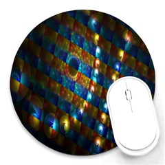 Fractal Digital Art Round Mousepads by Nexatart