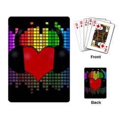 Love Music Playing Card by Valentinaart