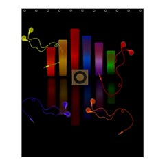 Energy Of The Sound Shower Curtain 60  X 72  (medium)  by Valentinaart