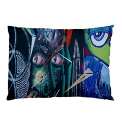 Graffiti Art Urban Design Paint Pillow Case by Nexatart