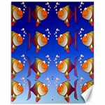 Illustration Fish Pattern Canvas 11  x 14   10.95 x13.48  Canvas - 1