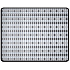 Pattern Grid Squares Texture Fleece Blanket (medium)  by Nexatart