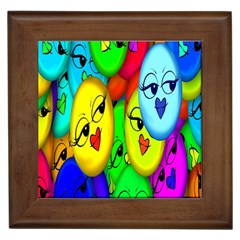 Smiley Girl Lesbian Community Framed Tiles by Nexatart