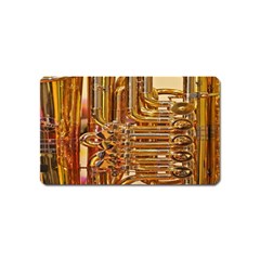 Tuba Valves Pipe Shiny Instrument Music Magnet (name Card) by Nexatart