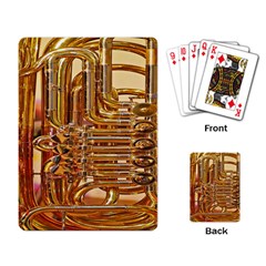 Tuba Valves Pipe Shiny Instrument Music Playing Card by Nexatart