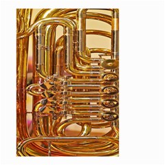 Tuba Valves Pipe Shiny Instrument Music Small Garden Flag (two Sides) by Nexatart