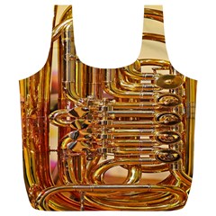 Tuba Valves Pipe Shiny Instrument Music Full Print Recycle Bags (l)  by Nexatart