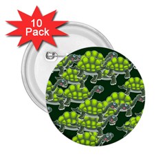 Seamless Tile Background Abstract Turtle Turtles 2 25  Buttons (10 Pack)  by Amaryn4rt