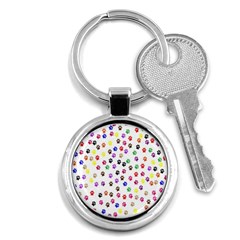 Paw Prints Background Key Chains (round)  by Amaryn4rt