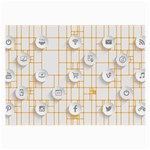 Icon Media Social Network Large Glasses Cloth (2-Side) Back